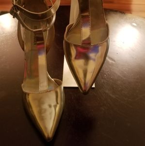 Steve Madden Silver Stilettos